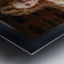 Portrait Of Elenora Davenham In A Candlelit Library Captivating AI Concept Art by Xzendor7 Metal print