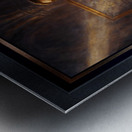 Portrait Of The Brilliant Mathematician Eleonore de Valois Introspective Portrait AI Concept Art by Xzendor7 Metal print