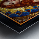 Pinup Diva Portrait Of Liliane Chalmond In Divine Elegance Theatrical AI Concept Art by Xzendor7 Metal print