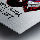 The Fortune Teller On A White Background Digital Art by Xzendor7 Metal print