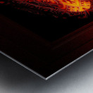 Allurian Mechanics SymQuad Evolution Geometric Abstract Digital Art by Xzendor7 Metal print