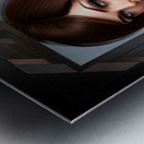 Portrait Of Maciana De Manchiani A Beautiful Fantasy AI Concept Art by Xzendor7 Metal print