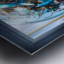 Stunning Cyborg Sci-Fi Portrait Of A Lady AI Concept Art by Xzendor7 Metal print