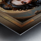 Captured By The Full Moon Captivating AI Concept Art Portrait by Xzendor7 Metal print