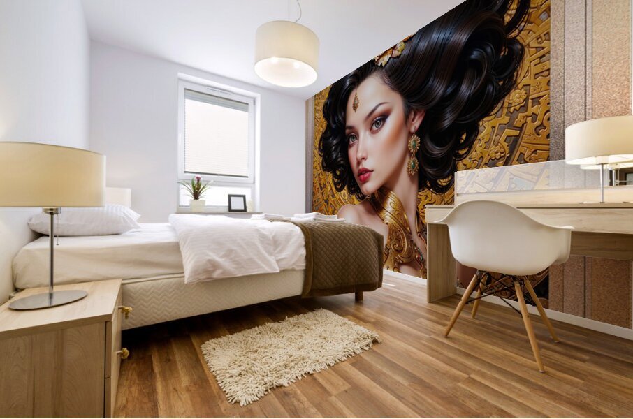 Portrait Of Delania Tracia Mesmerizing AI Concept Art by Xzendor7 Impression murale