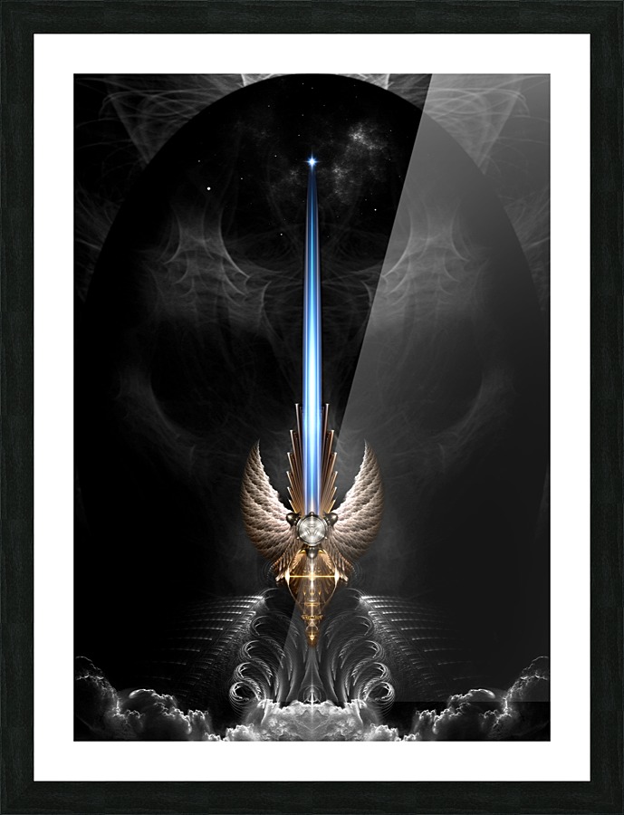 Angel Wing Sword Of Arkledious DGS by xzendor7 Wall Art