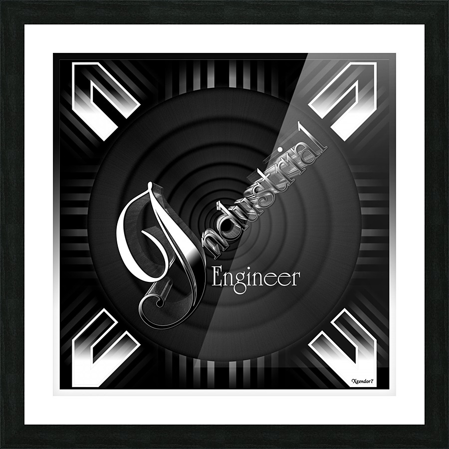 Industrial Engineer Deco Flare Picture Frame print