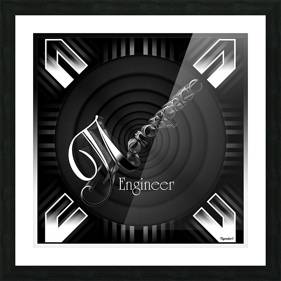 Aerospace Engineer Deco Flare Picture Frame print