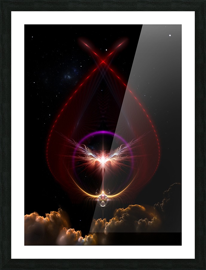 Peridin Fractal Art Spacescape Composition Picture Frame print