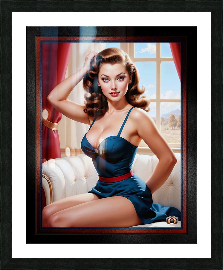 Let Me Think About That Captivating AI Concept Creation by Xzendor7 Picture Frame print