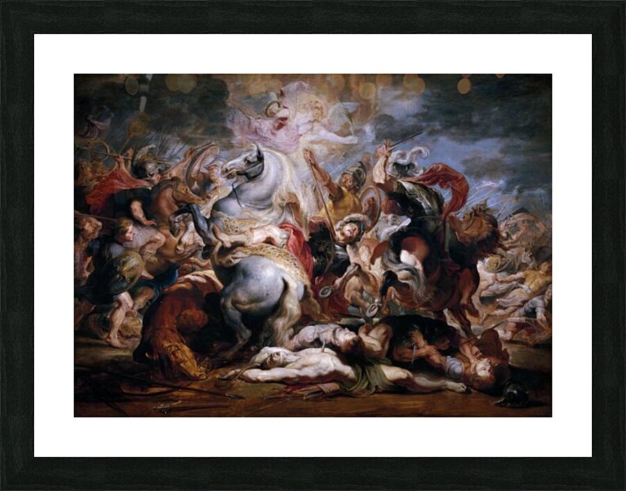 Morte di Decio Mure Bozzetto by Peter Paul Rubens Picture Frame print