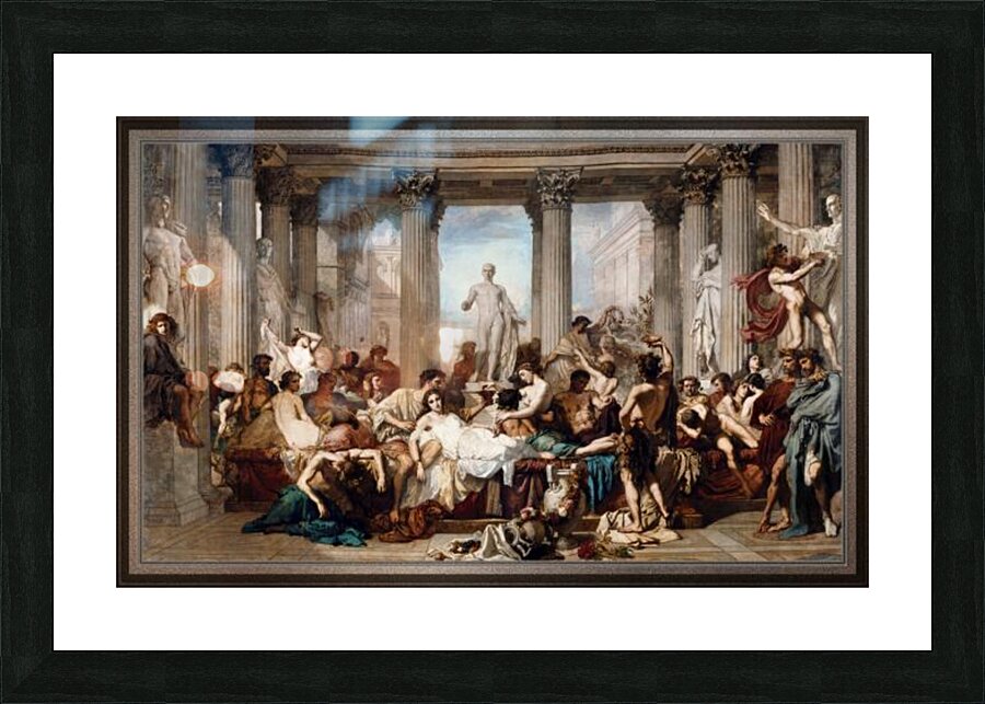 Los Romanos de la Decadencia by Thomas Couture by xzendor7 Wall Art