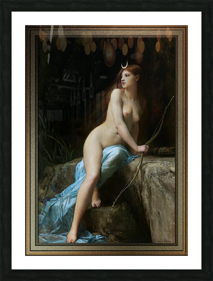 Diana Chasseresse by Jules Joseph Lefebvre Picture Frame print