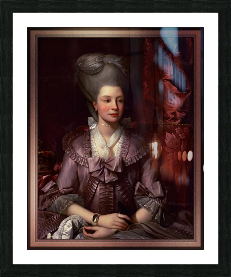 Queen Charlotte by Benjamin West Picture Frame print