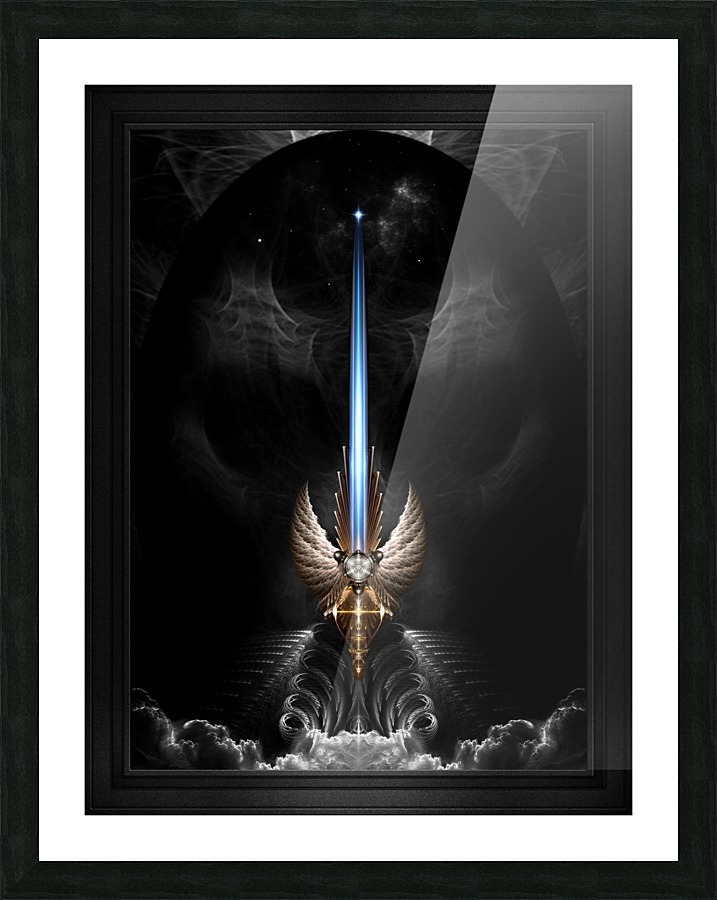 Angel Wing Sword Of Arkledious DGS Fantasy Fractal Art by xzendor7