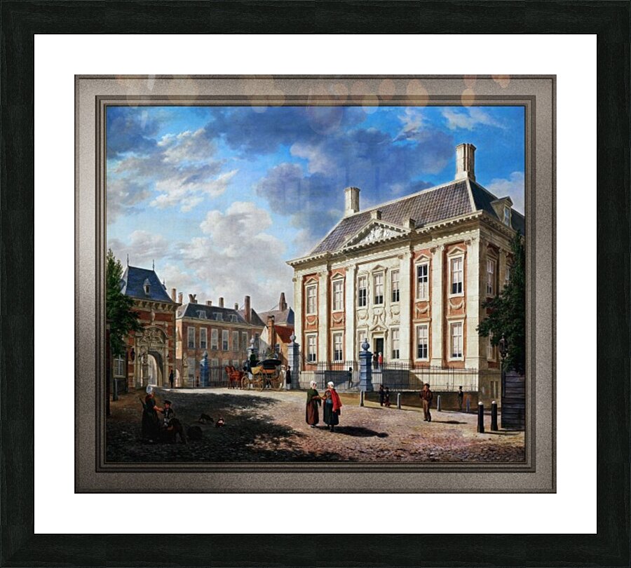 The Mauritshuis in The Hague by Bartholomeus van Hove Picture Frame print