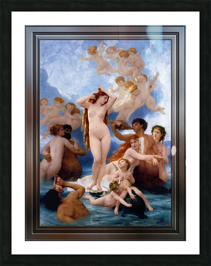 The Birth Of Venus by William-Adolphe Bouguereau Old Masters Fine Art Reproduction Picture Frame print