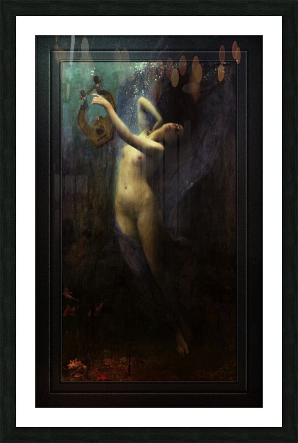Death of Sappho by Charles Amable Lenoir Old Master Reproduction Picture Frame print