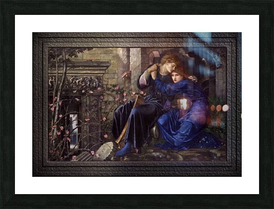 Love Among the Ruins by Edward Burne-Jones Old Masters Reproduction Impression et Cadre photo