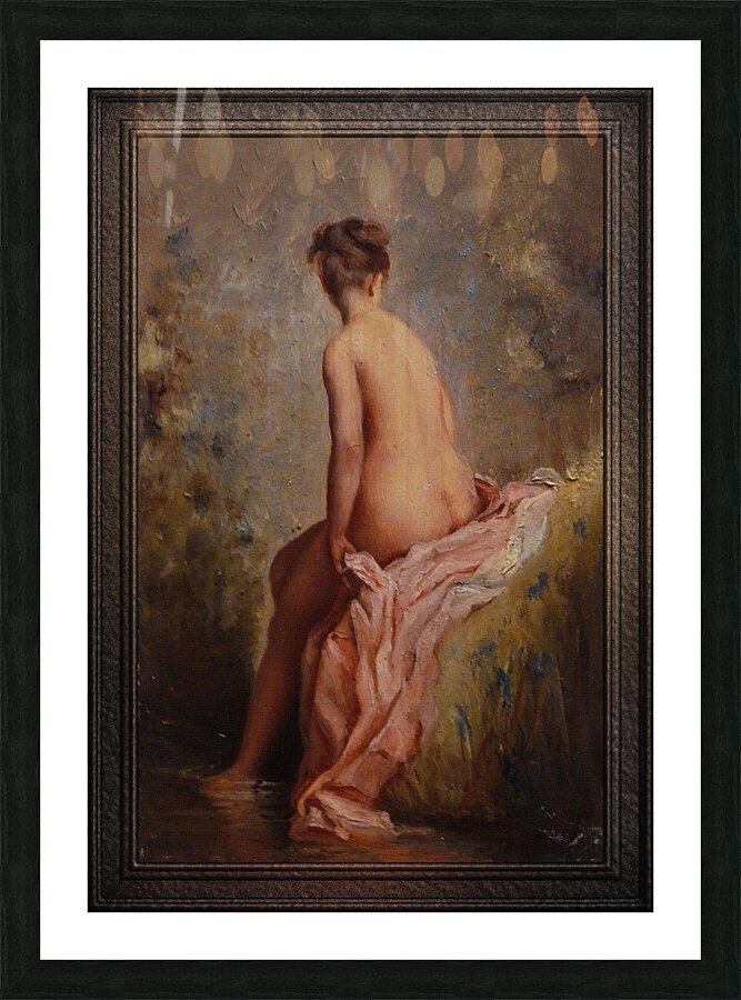 The Bather by Charles Joshua Chaplin Classical Fine Art Reproduction Picture Frame print