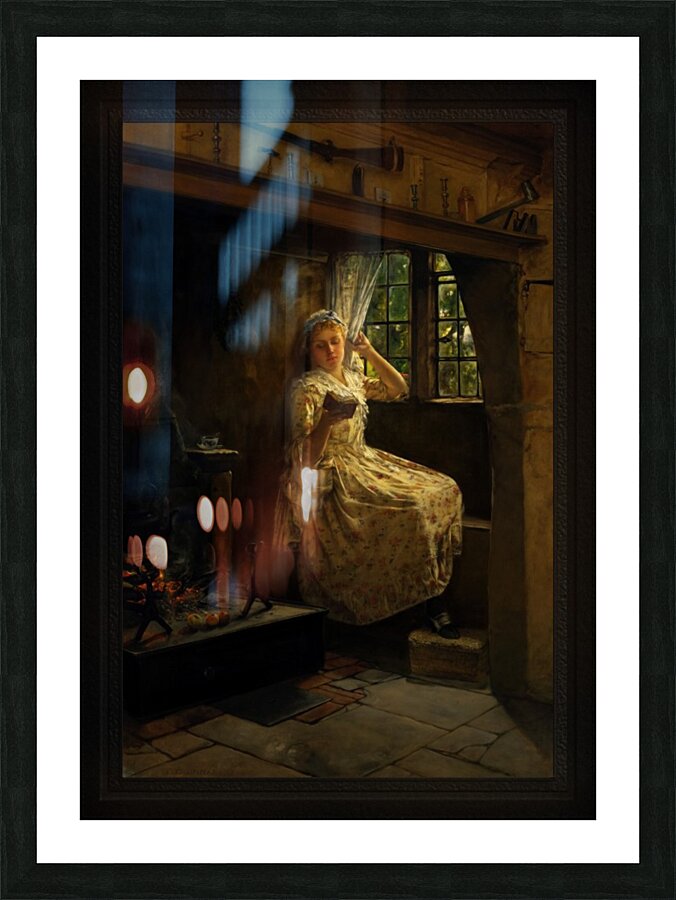 A Cosey Corner by Frank Millet	 Old Masters Classical Fine Art Reproduction Picture Frame print