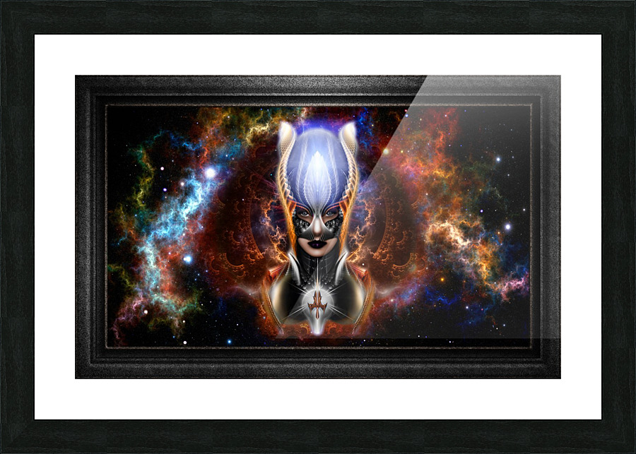 The Arzookian Princess Of Nebulous Four Fractal Art Portrait Picture Frame print