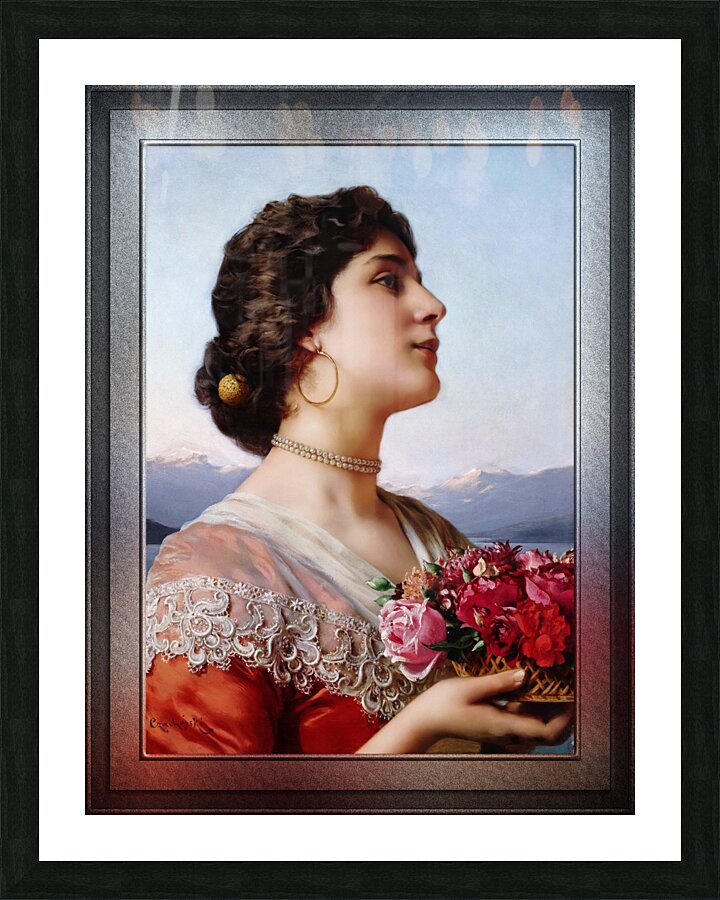 The Bouquet by Wladyslaw Maurycy Czachorski Classical Fine Art Old Masters Reproduction Picture Frame print