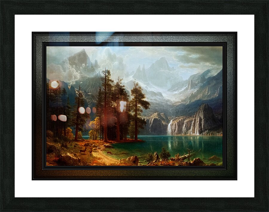 Sierra Nevada by Albert Bierstadt Old Masters Fine Art Reproduction Impression et Cadre photo