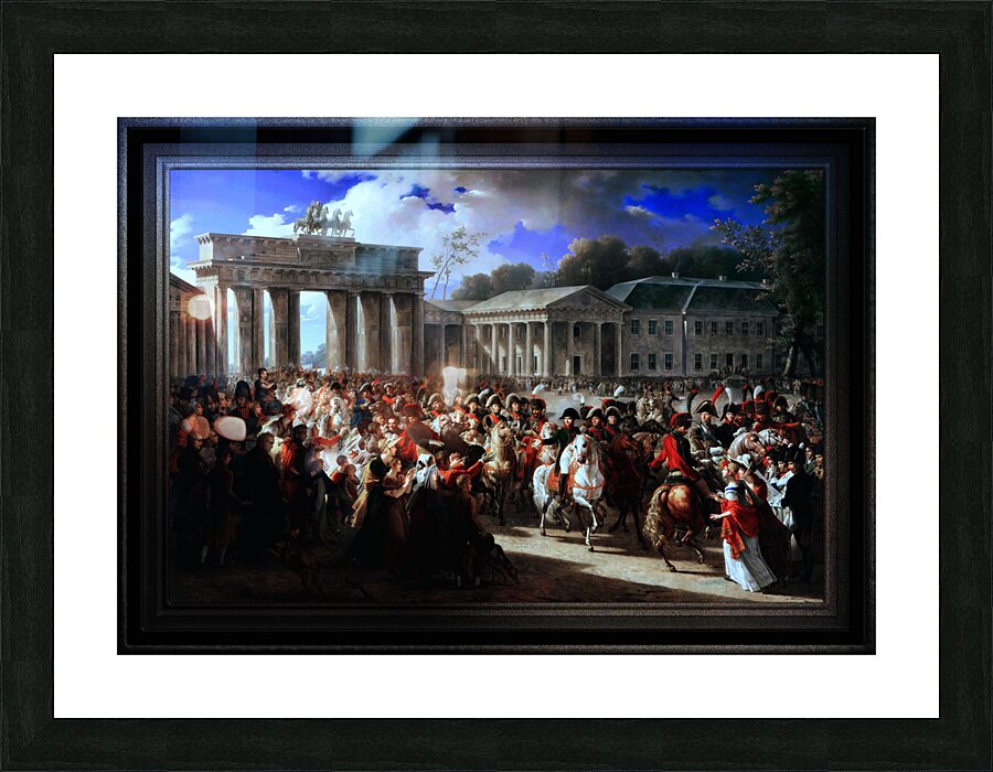 Entry of Napoleon I into Berlin by Charles Meynier Classical Fine Art Reproduction Picture Frame print
