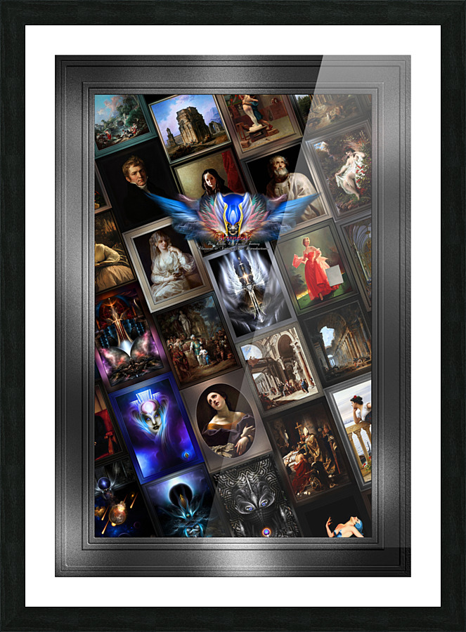 Xzendor7 Digital Classical Vintage Art Matrix Color Picture Frame print
