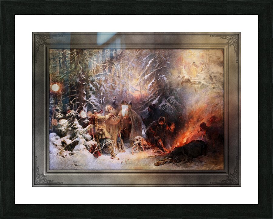 Ivan Susanin by Konstantin Makovsky Classical Fine Art Xzendor7 Old Masters Reproductions Picture Frame print