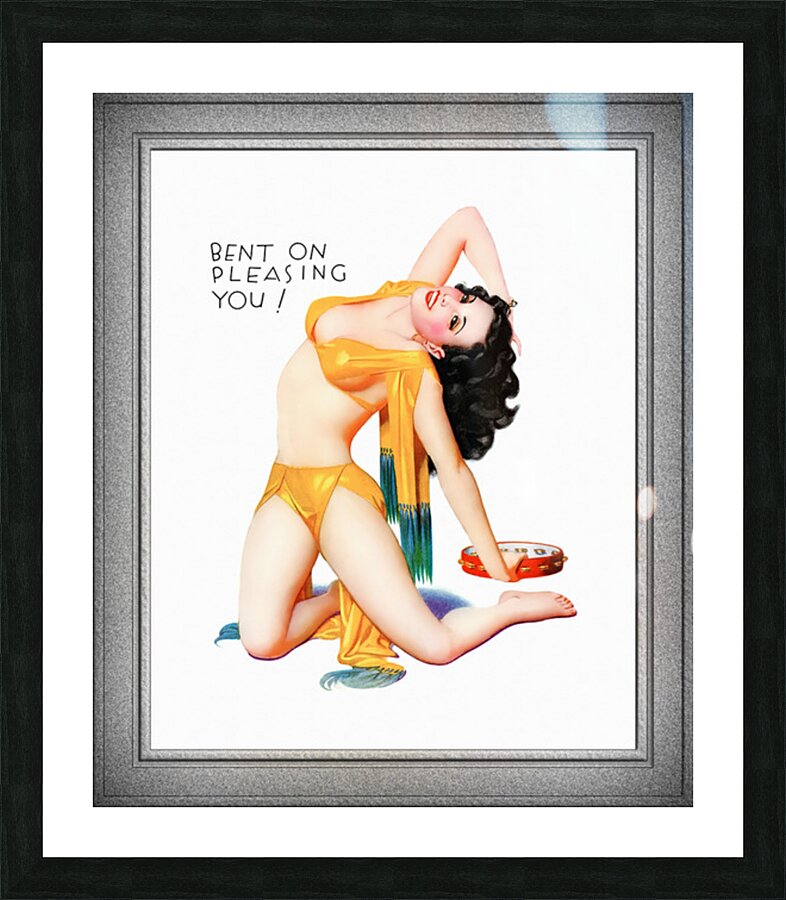 Bent On Pleasing You by Enoch Bolles Vintage Illustration Xzendor7 Art Reproductions Picture Frame print