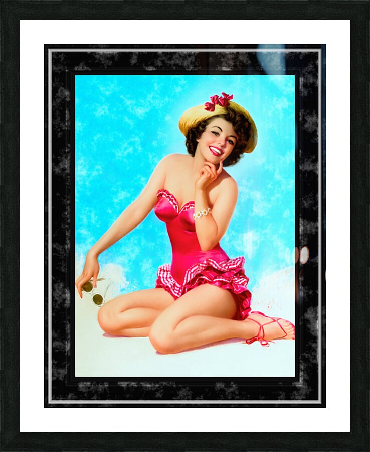 Fun At The Beach by Zoe Mozert Remastered Xzendor7 Vintage Art Old