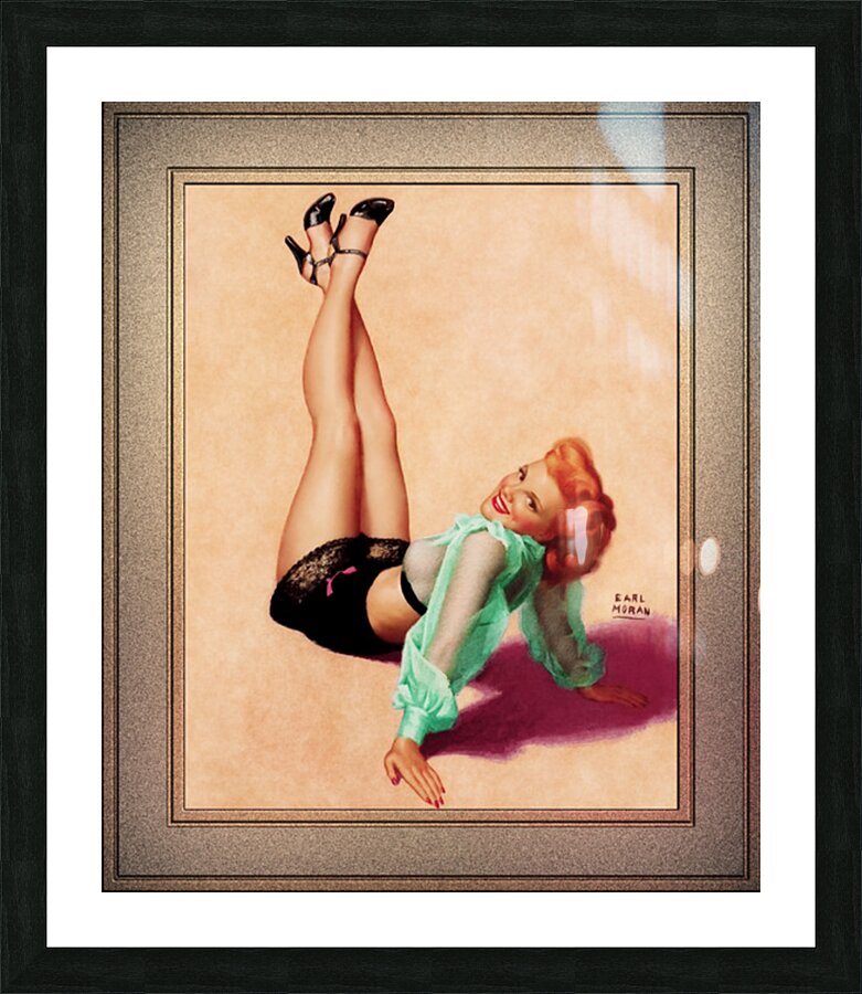 Judy Garland Poses For Earl Moran Remastered Vintage Retro Xzendor7 Art Reproductions Impression et Cadre photo