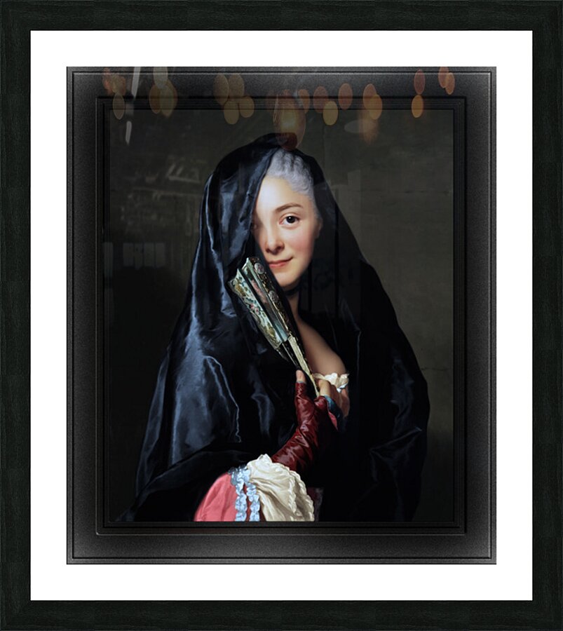 The Lady with the Veil by Alexander Roslin Remastered Xzendor7