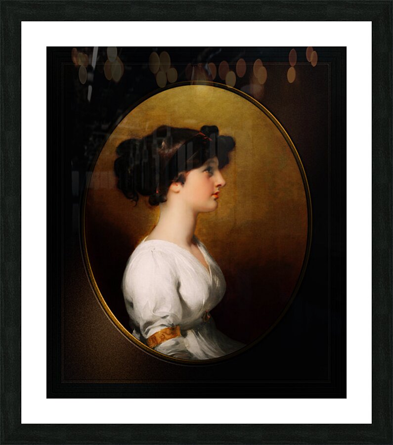 Caroline hu 油絵風デザイン 一点物 レディース チューブトップ The Honorable Caroline Upton by Thomas Lawrence Remastered