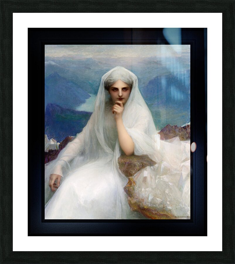 On the Summit by Pascal-Adolphe-Jean Dagnan-Bouveret Remastered Xzendor7 Classical Fine Art Old Masters Reproductions Picture Frame print