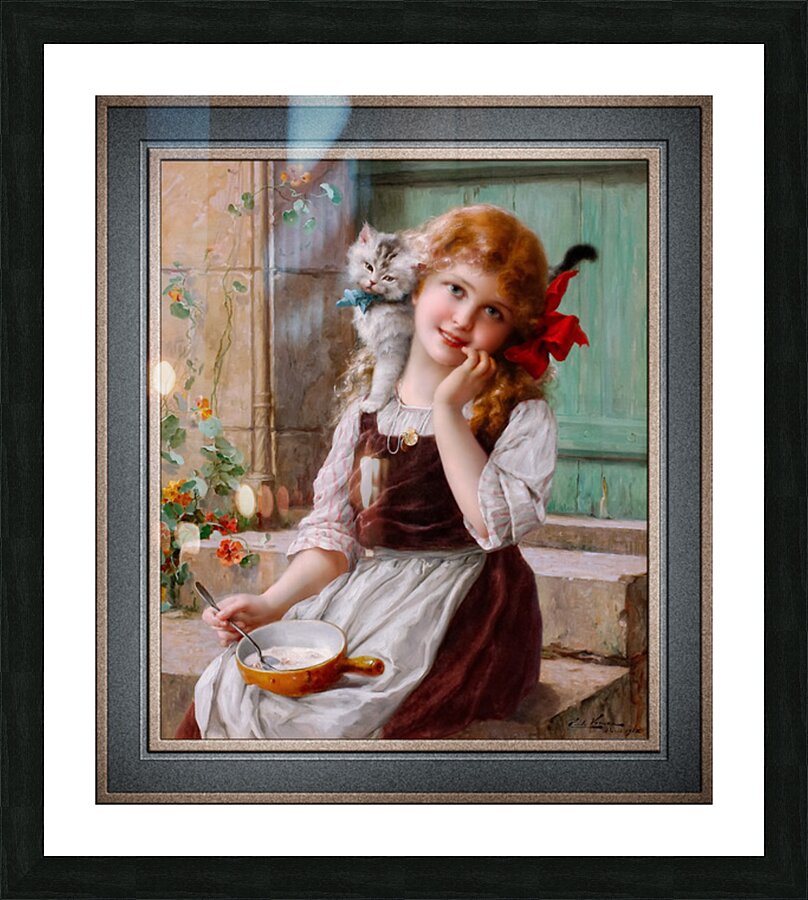 Best Friends by Emile Vernon Vintage Art Xzendor7 Old Masters Reproductions Picture Frame print