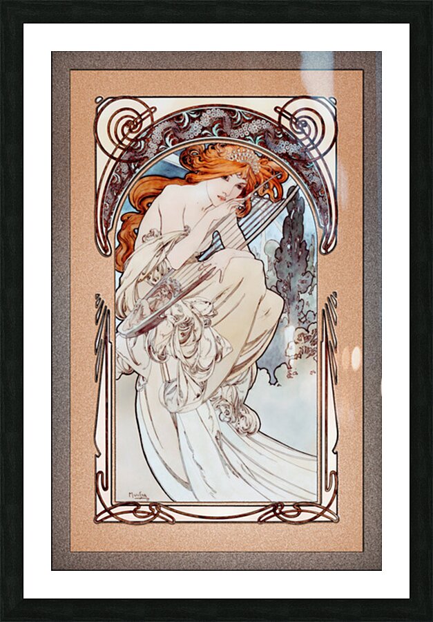 Allegorie de la Musique by Alphonse Mucha Remastered Xzendor7