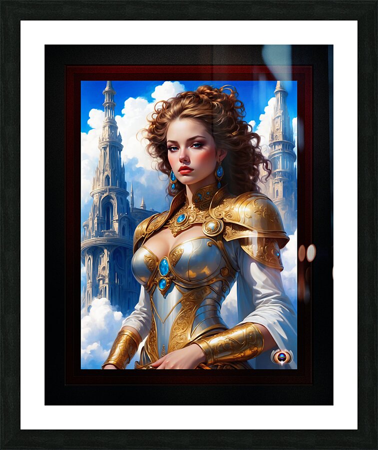 Portrait Of Usella Captivating AI Concept Art by Xzendor7 Picture Frame print