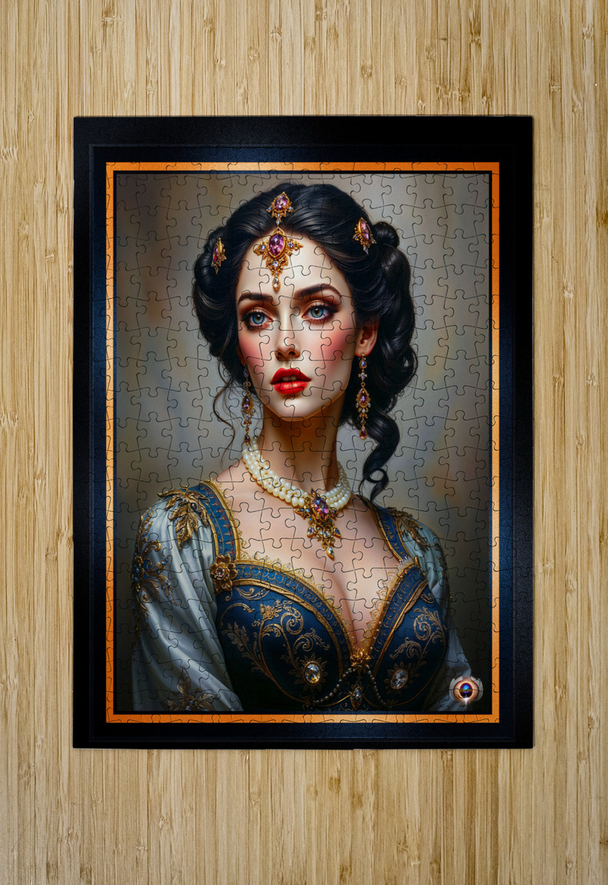 Classical Glamour Portrait Of Lady Zylenda Calici Mesmerizing AI