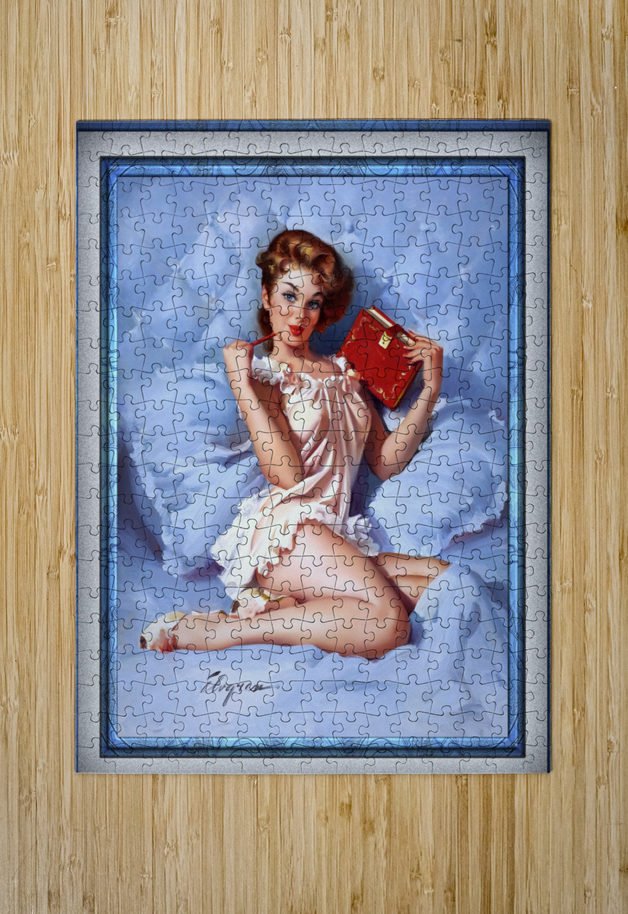 Thinking Of You by Gil Elvgren Vintage Illustrations Xzendor7 Old