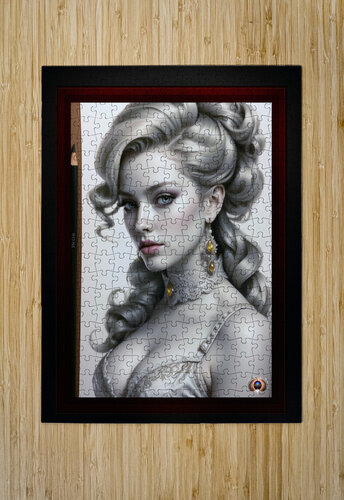 That Tempting Look Of A Blonde Captivating AI Concept Art by