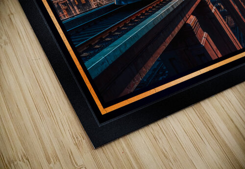 Retro-Futurism Cityscape With High Speed Train And Hovering Spacecraft Awe-Inspiring AI Concept Art by Xzendor7 xzendor7 puzzle