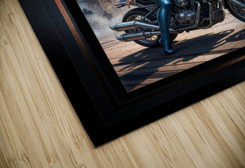 Ylara Fynra Poised On Her Jaxtor M113 In Caelum City Stunning AI Concept Art by Xzendor7 xzendor7 puzzle