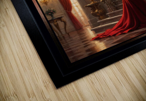 Portrait Of Anya Radu By The Grand Staircase Mesmerizing AI Concept Art by Xzendor7 xzendor7 puzzle