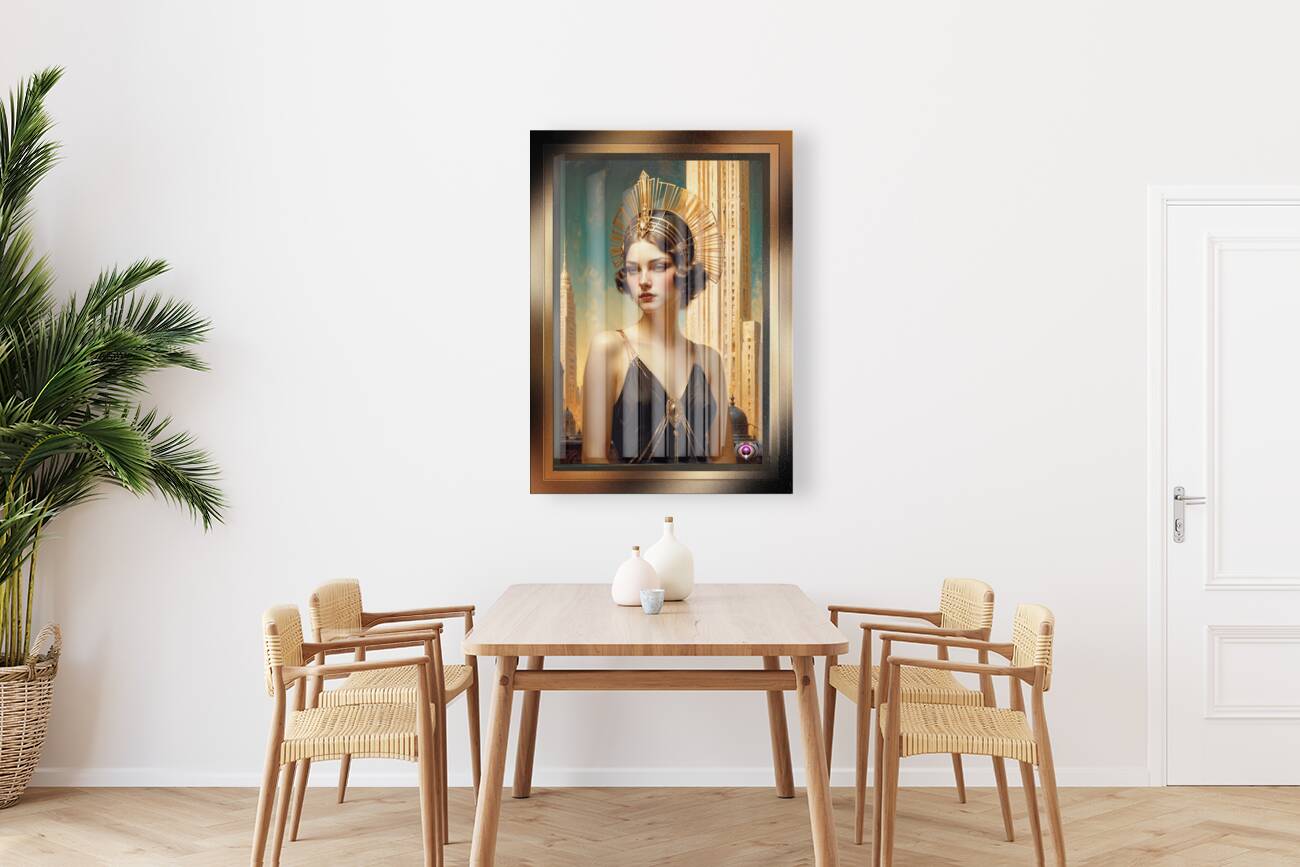 A Vision Of Art Deco Elegance Captivating AI Concept Art by Xzendor7 Reproduction