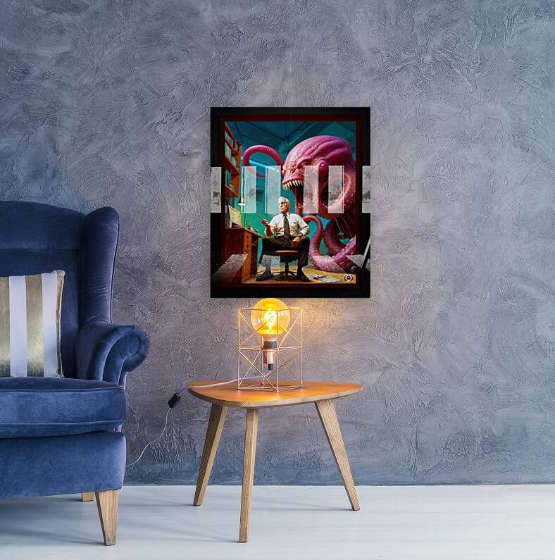 You See This Is The Problem With Monsters Poor Attitude Astounding AI Concept Art by Xzendor7 Reproduction