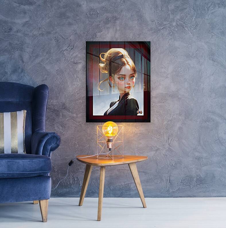 Shes A Doll Captivating AI Concept Art Portrait By Xzendor7 Reproduction