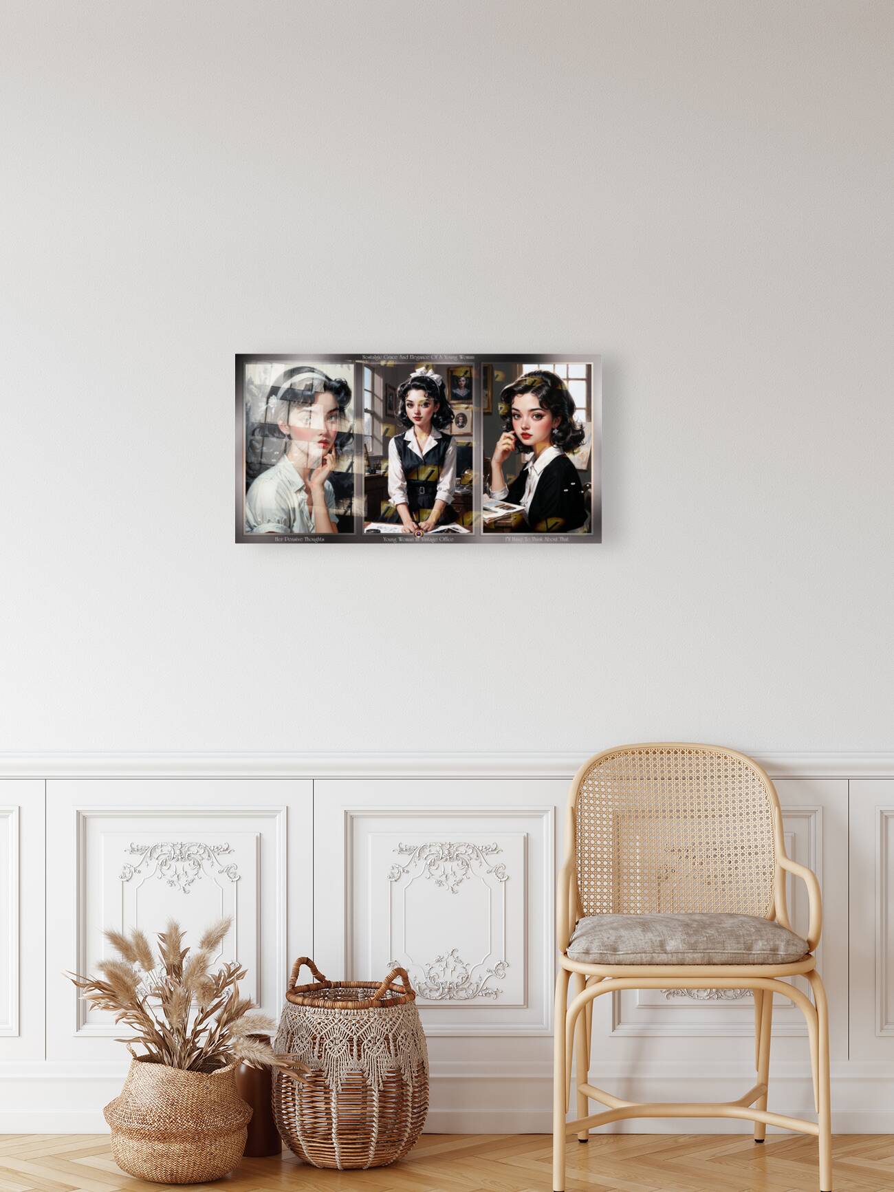 The Nostalgic Grace And Elegance Of A Young Woman Captivating AI Concept Art by Xzendor7 Reproduction